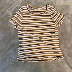 fitted striped shirt